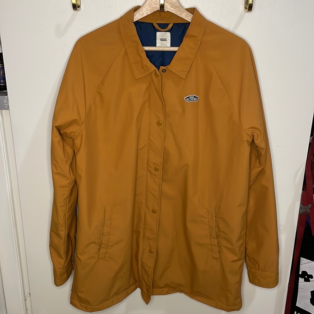 Vans insulated Coaches Rain Jacket Mustard